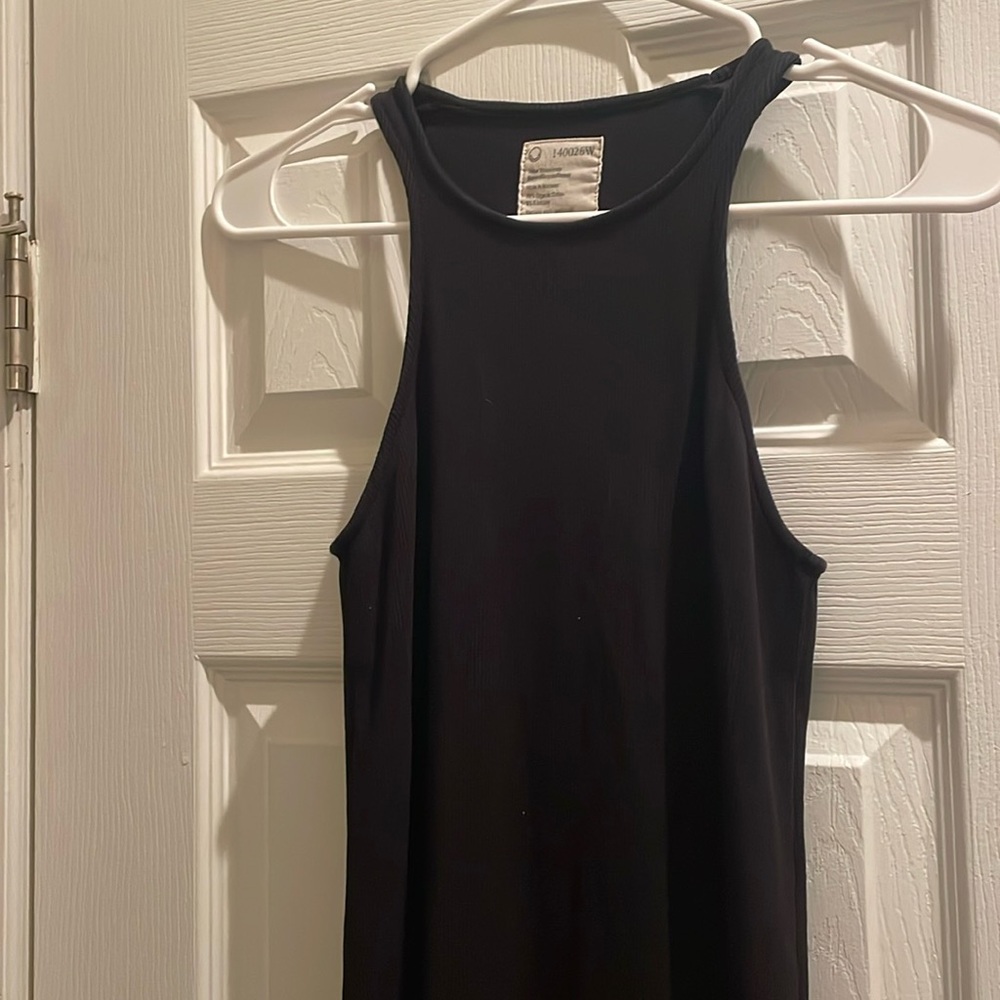 Black tank maxi dress